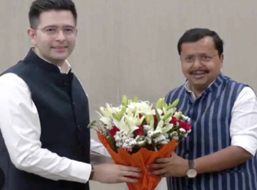 आमआदमी पार्टी में फूट पडी,रिघव चढ्ढा ने बगावत का झंडा उठाया