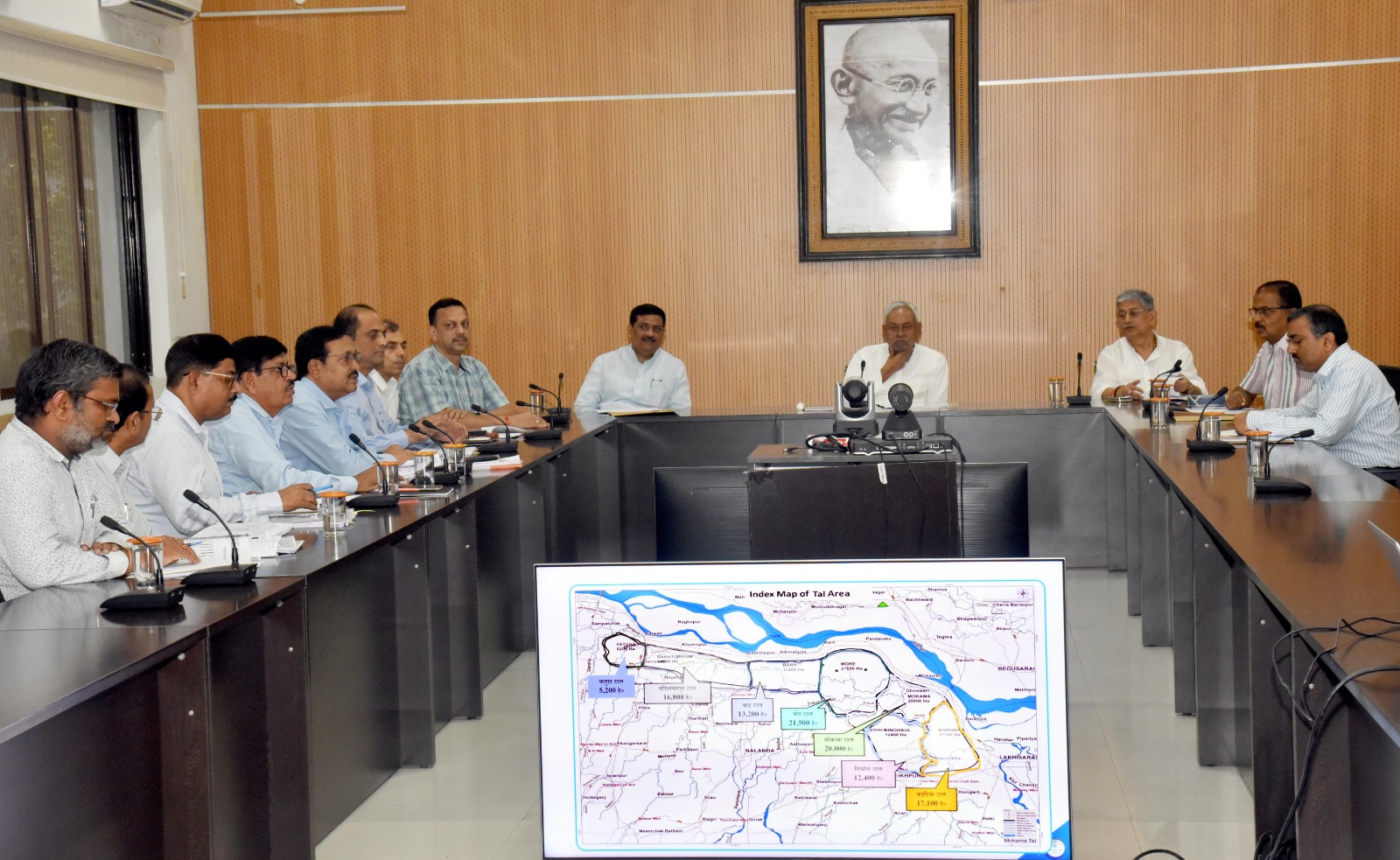 मुख्यमंत्री  नीतीश कुमार ने की ,टाल विकास योजना की समीक्षा 