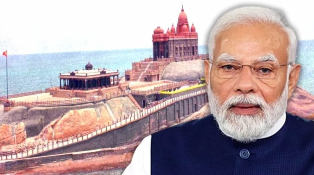 प्रधानमंत्री नरेन्द्र मोदी 3 दिनों आध्यात्मिक प्रवास के लिए  30 मई को तमिलनाडु के कन्याकुमारी जायेंगे