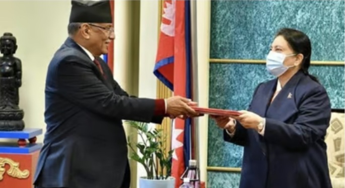 नेपाल : राष्ट्रपति ने सीपीएन-माओवादी सेंटर के अध्यक्ष और पूर्व पीएम पुष्प कमल दहल प्रचंड को किया प्रधानमंत्री नियुक्त 